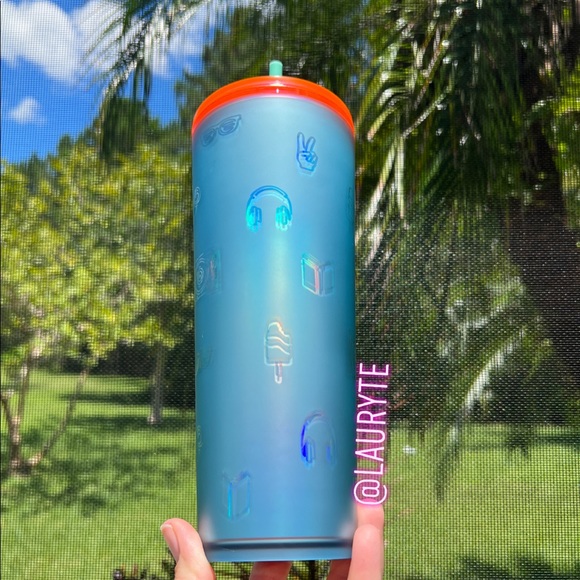 Starbucks 2022 Back to School Blue Soft Touch Icon Tumbler - Picture 6 of 9